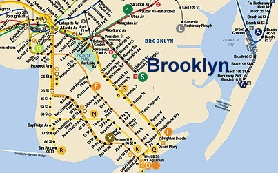 subway map of brooklyn