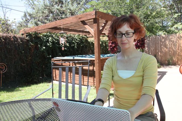 The summertime "office"