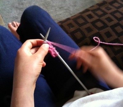 Teaching children to knit