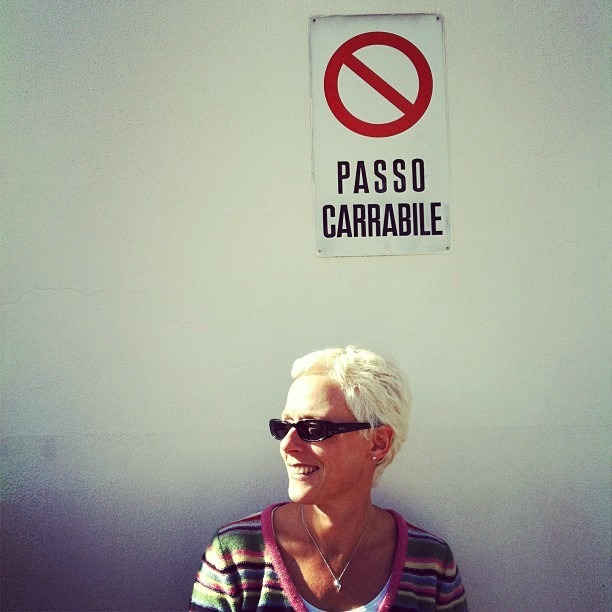 Wall sign in Bologna