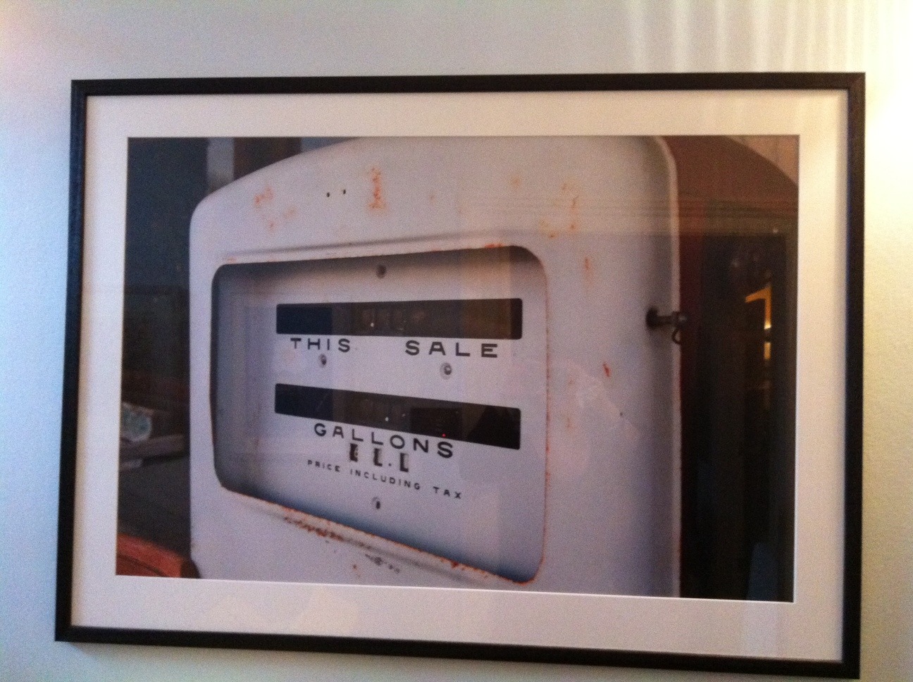 gas pump in Hico, Texas