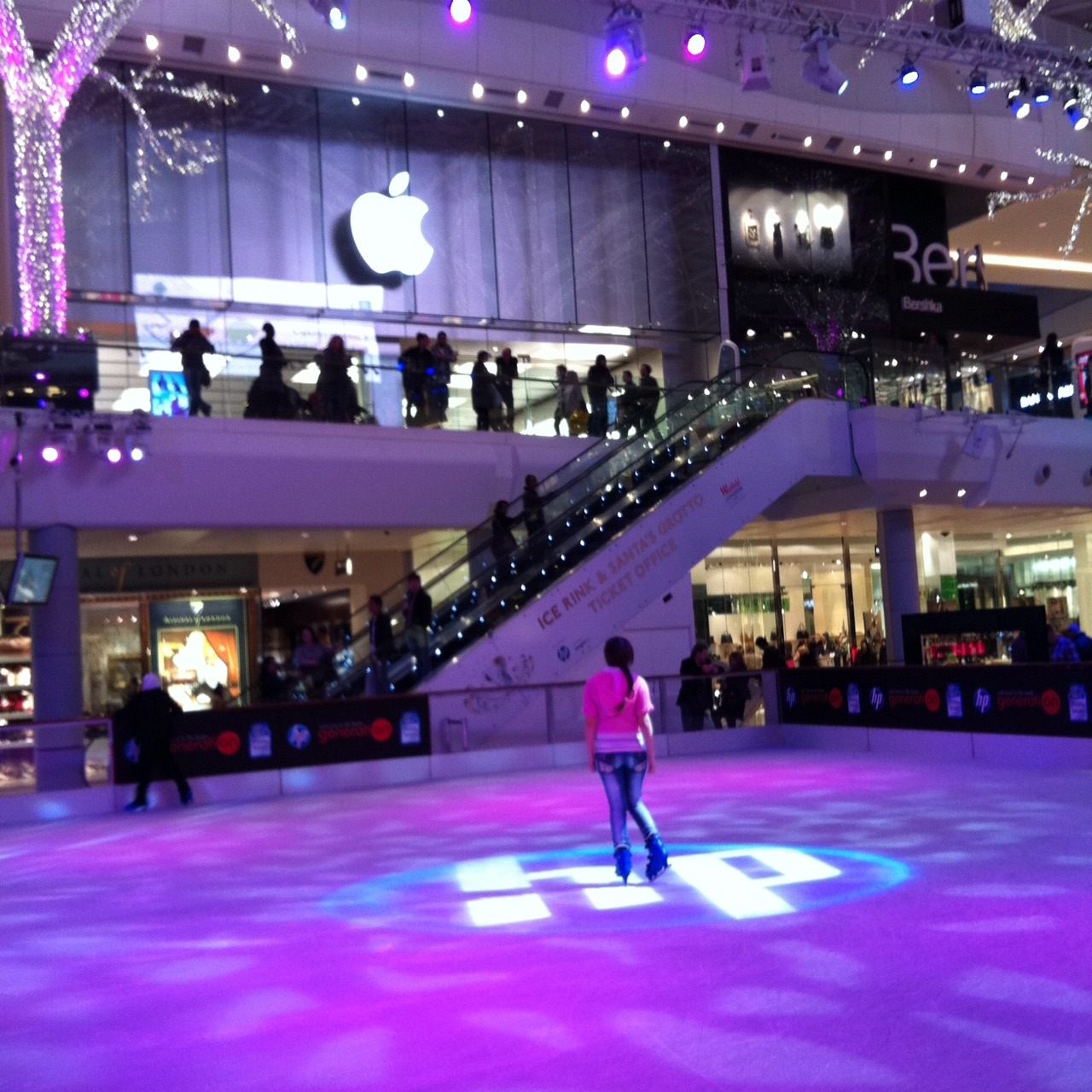Girl on ice rink, Westfields