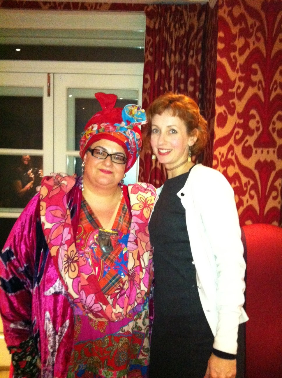 Jennifer Howze with Camila Batmanghelidjh