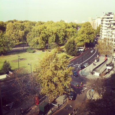 Hyde Park from the Four Seasons Park Lane