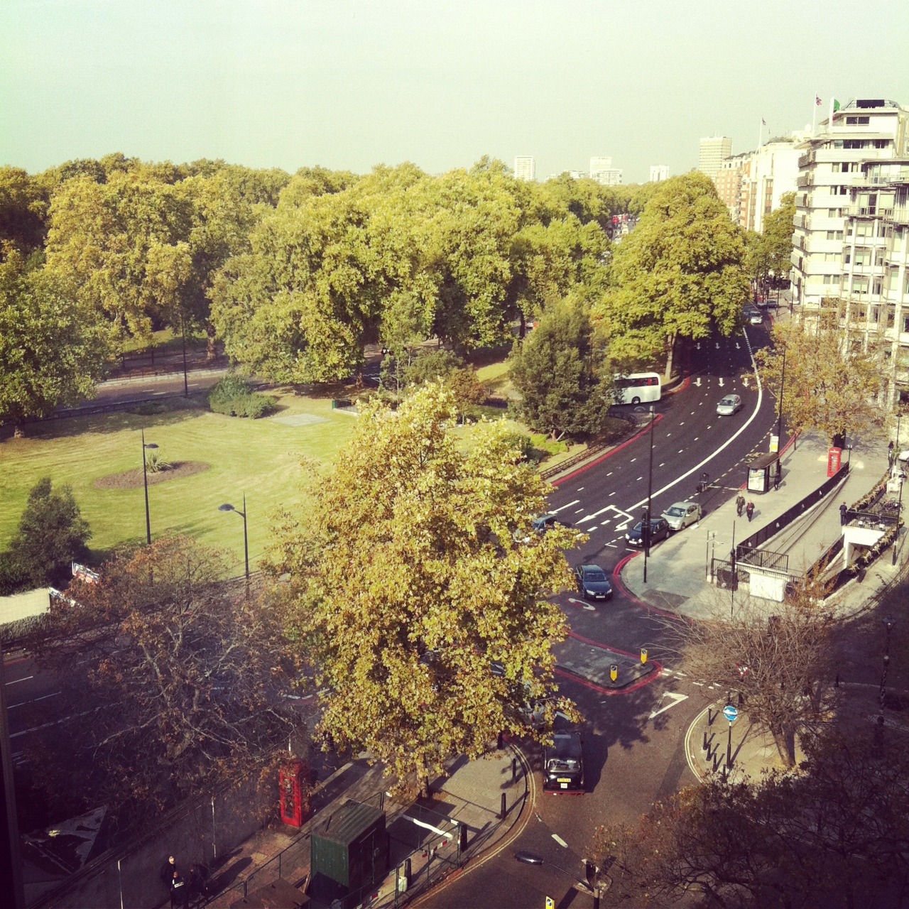 Hyde Park from the Four Seasons Park Lane