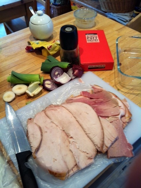 The ingredients for pie - some assembly required