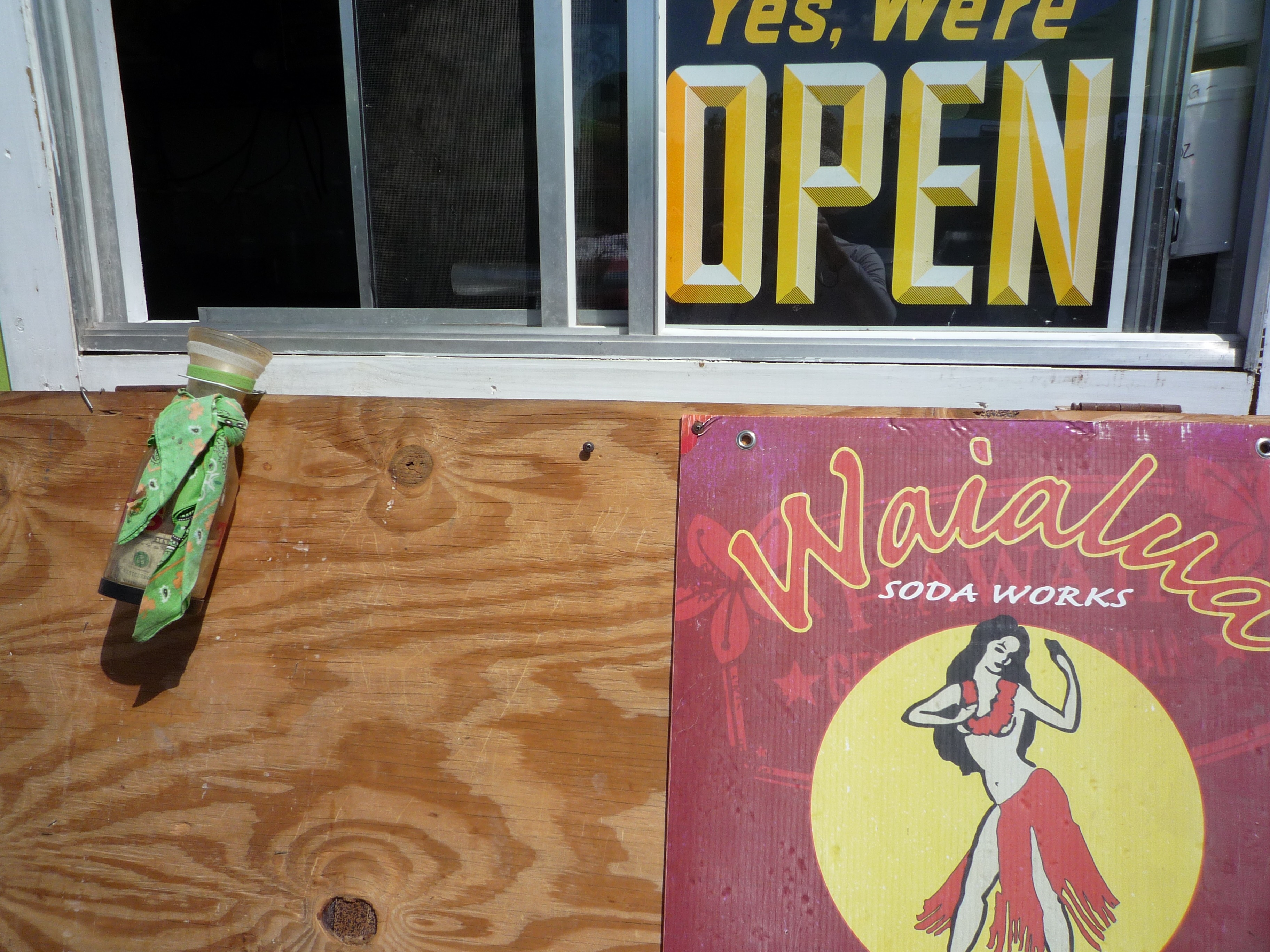 Yes we're open