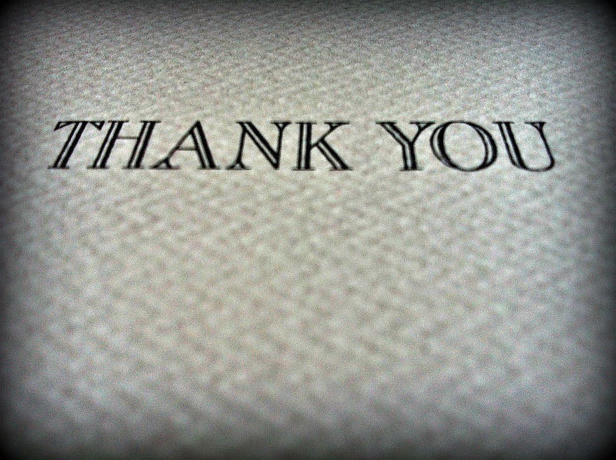 Thank you card