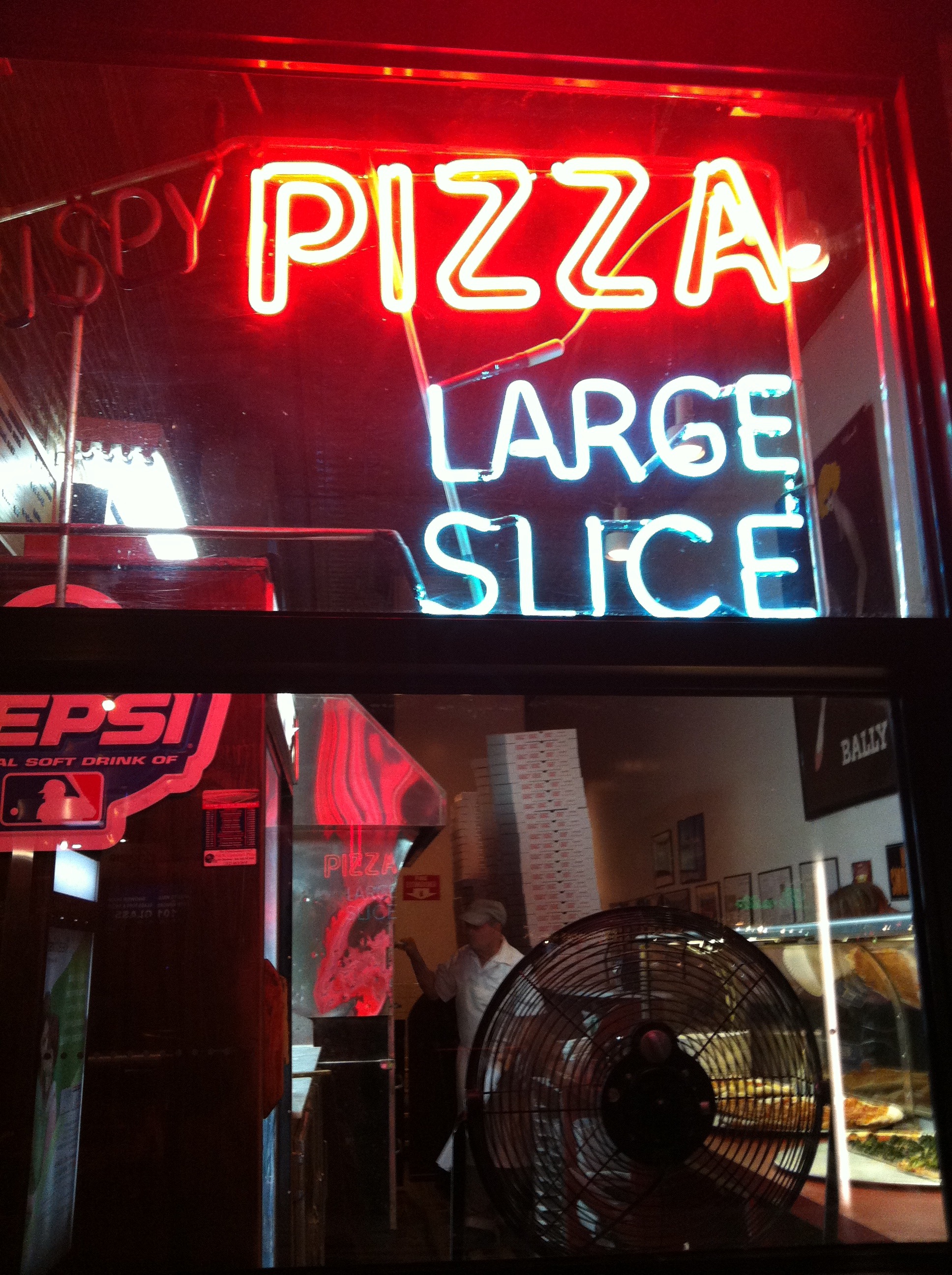 new york pizza slice neon sign