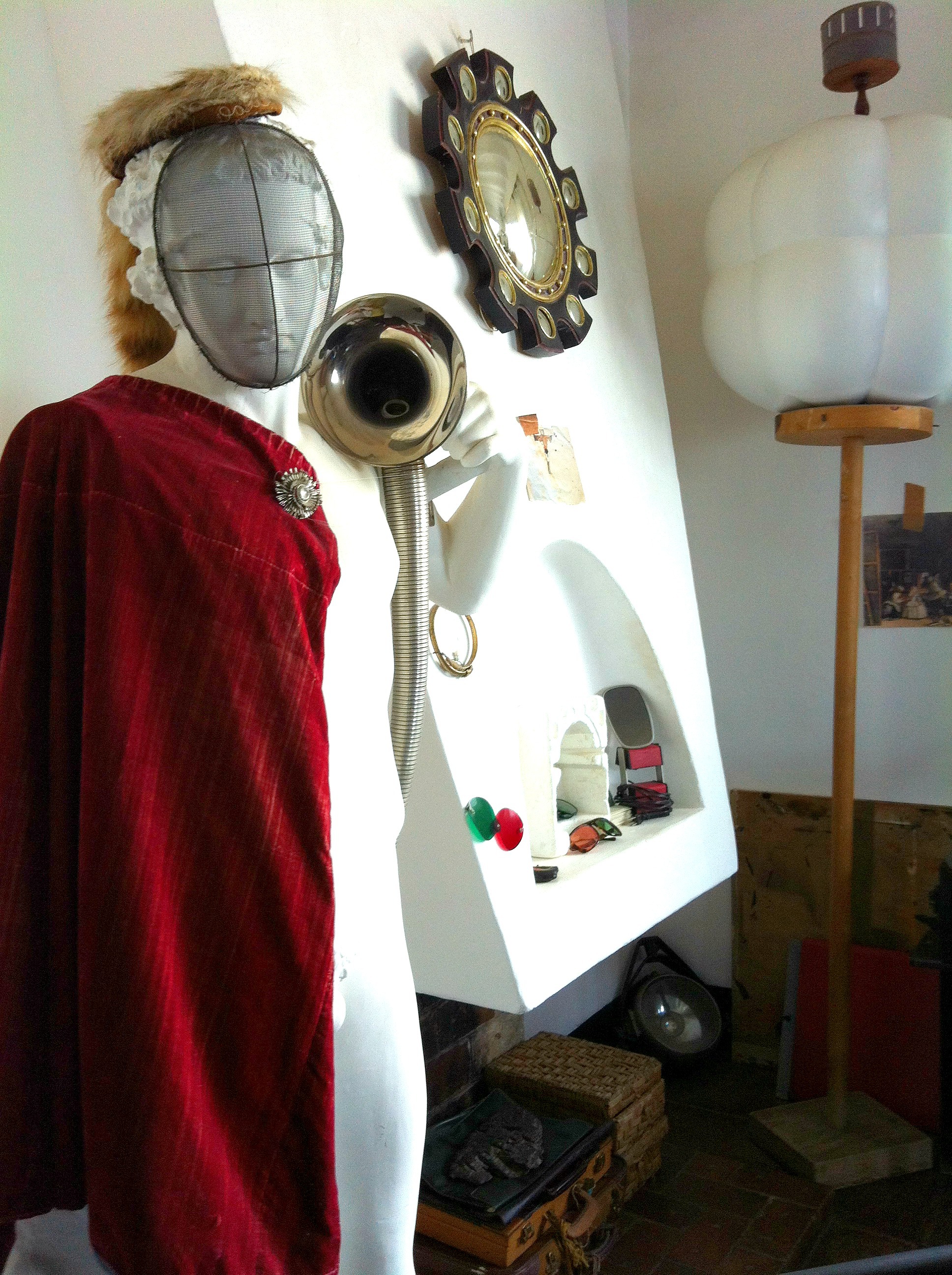A statue in Dalí's studio