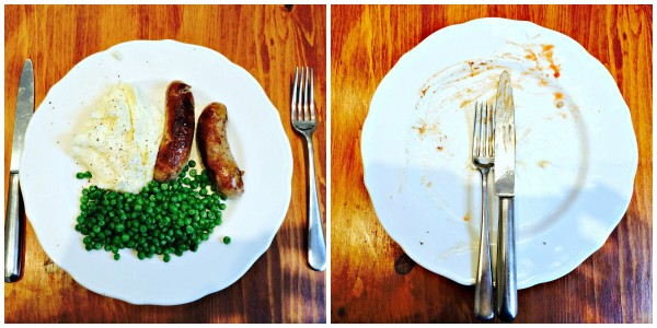 sausage and mash