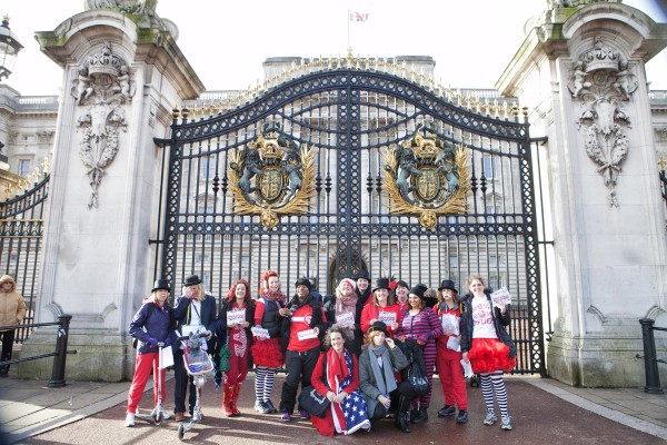 En route at Buckingham Palace (Picture: Boggio Studios)