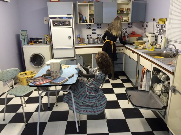 retro kitchen at Milestones Museum