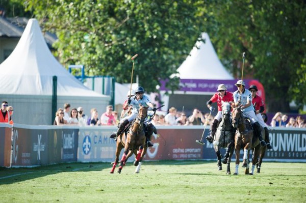 Polo in the Park, players on ponies