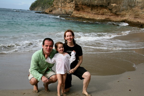 Jenography on St Lucia beach