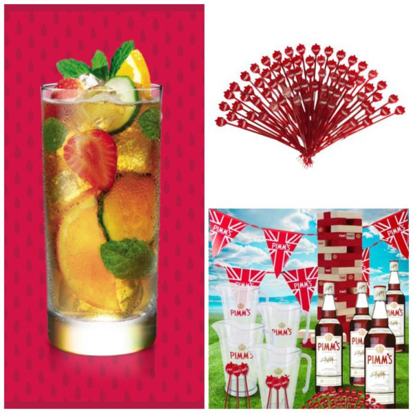 Collage of Pimm's products