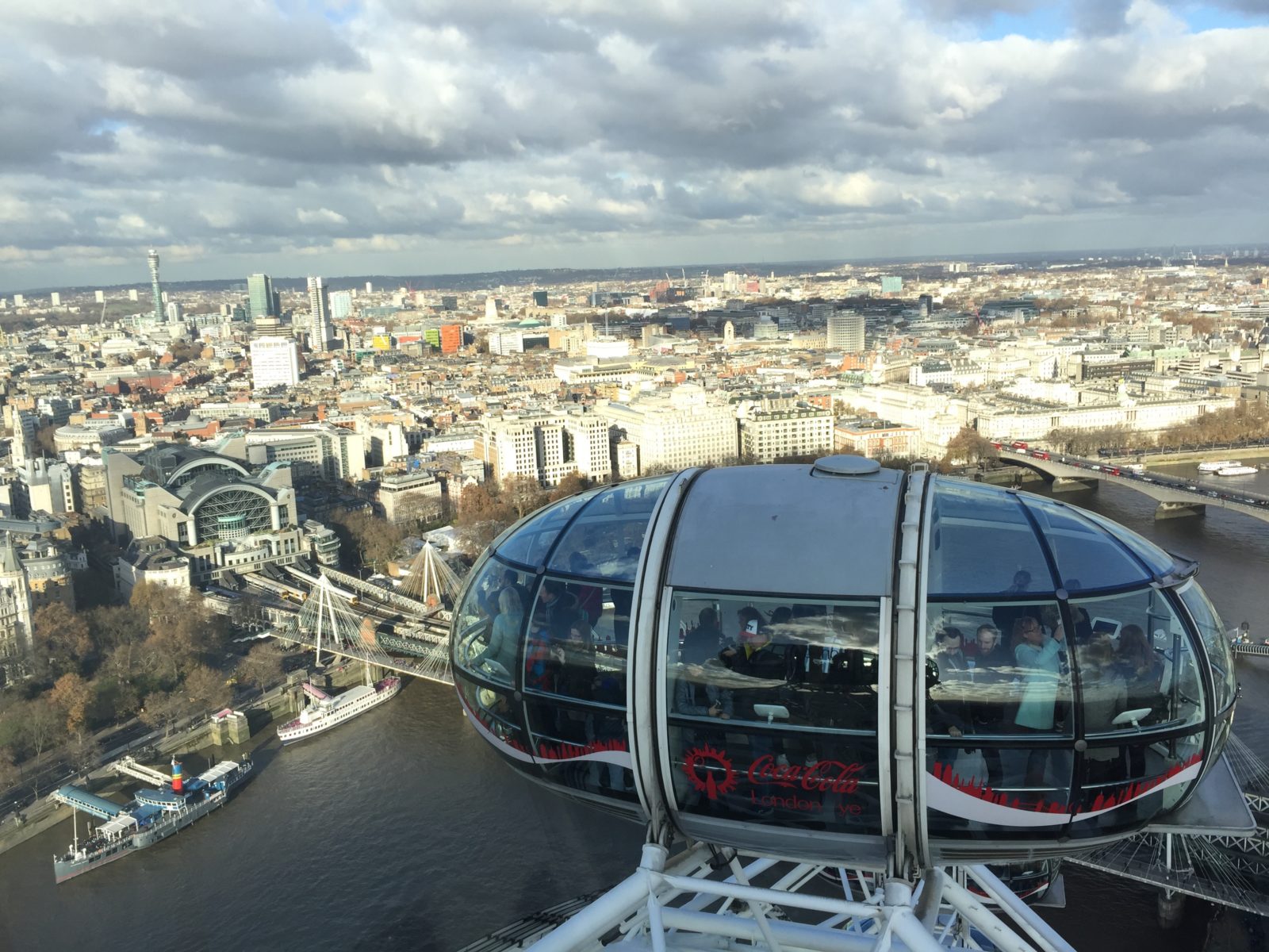 London Eye view from the top
