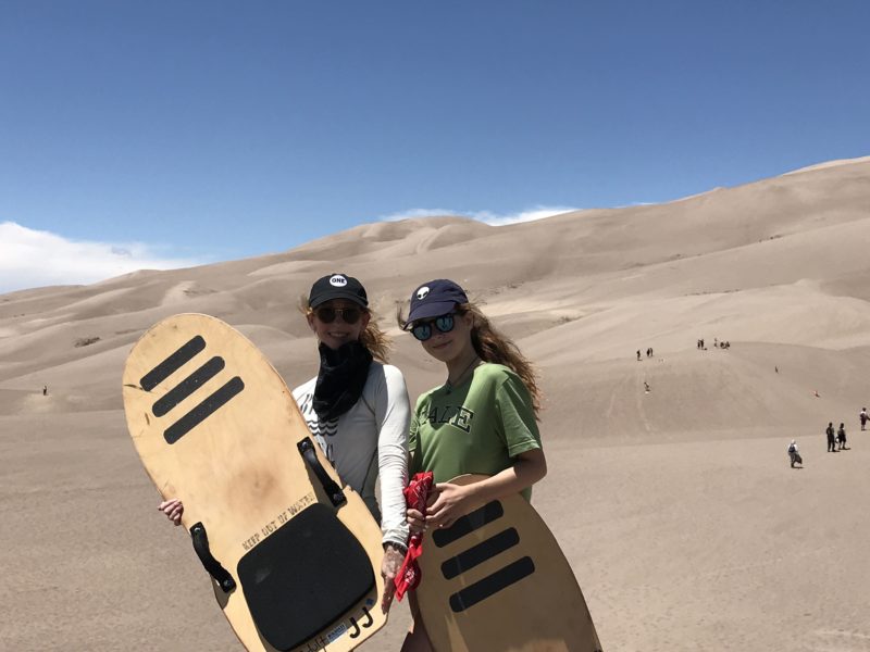 Jenography & daughter on sand dunes