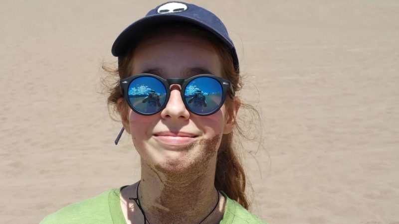 a beard of sand