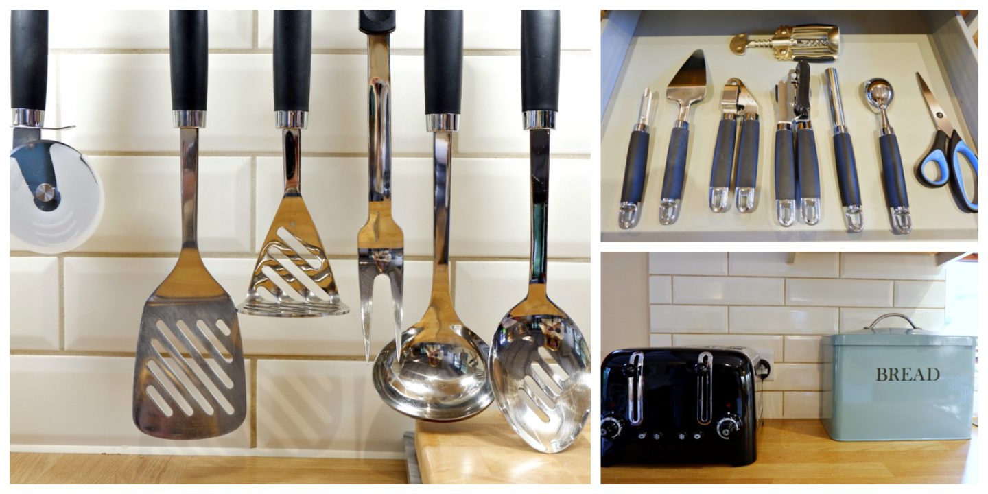 kitchen implements at Linney Cottage