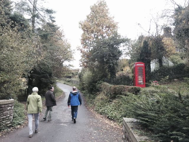 red box on Cefn Barn, Wales walk