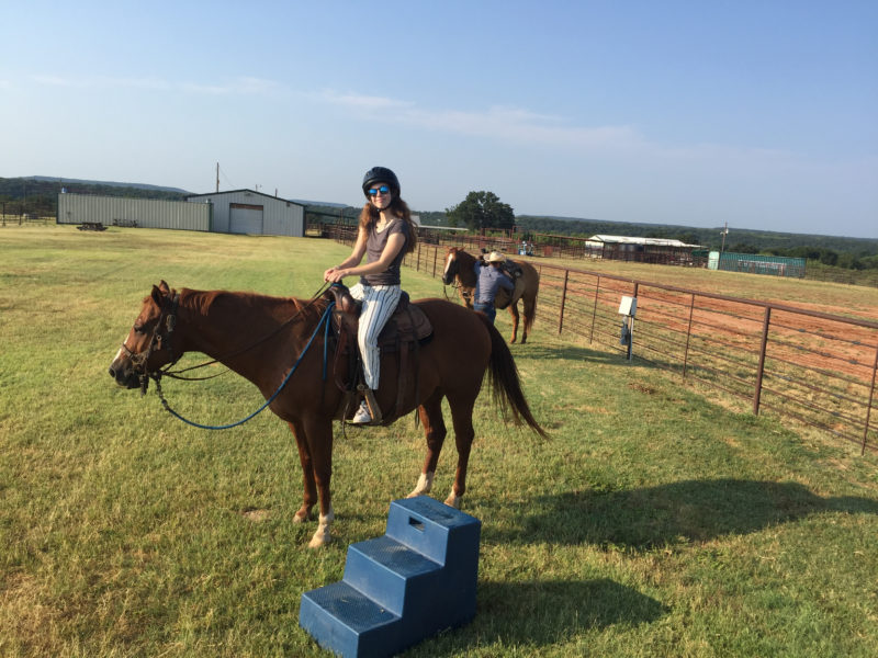 girl on horse Wildcatter Ranch