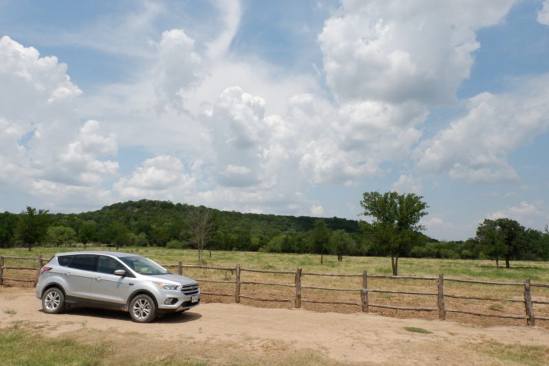 car at Wildcatter Ranch