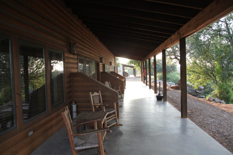 porch at Wildcatter Ranch