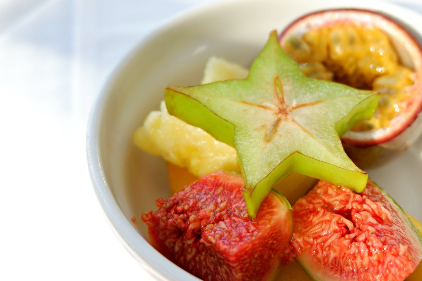 fruit bowl at Athena Beach Hotel