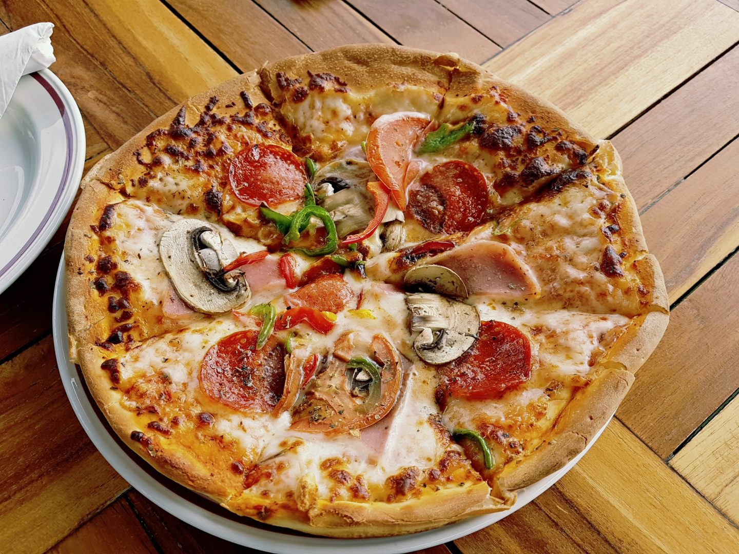 pizza at Athena Beach Hotel Cyprus - Jenography