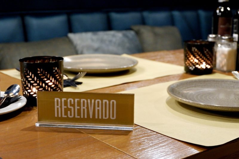 reserved sign at Star City Coffee & Gastro Bar