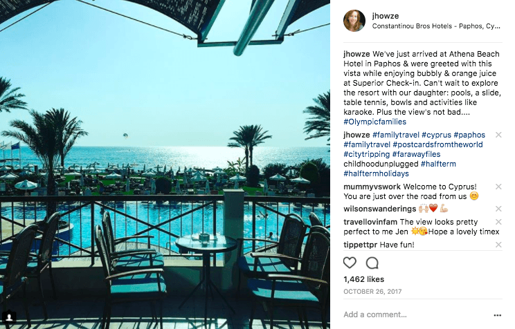 Jenography at Athena Beach Hotel Cyprus
