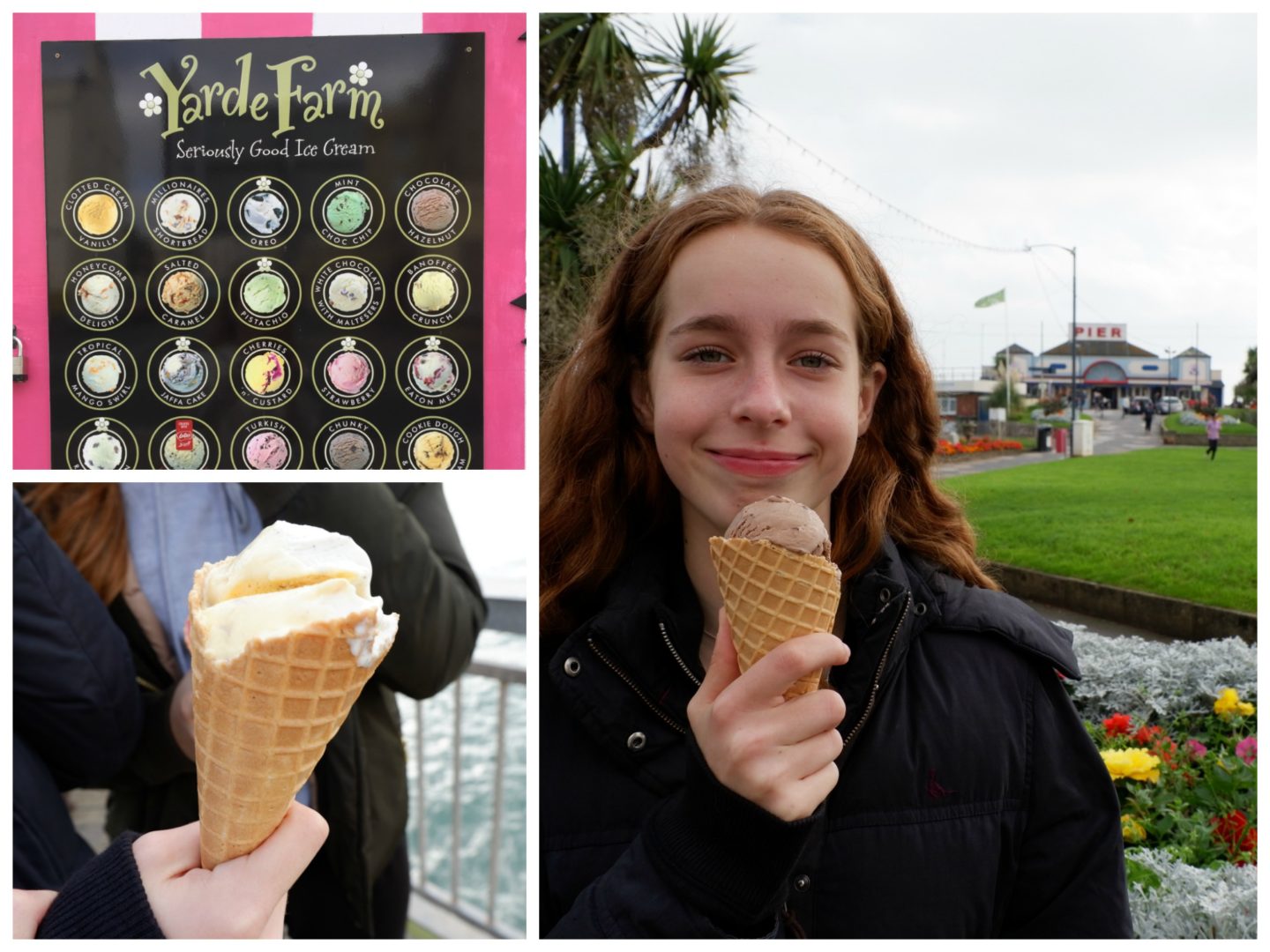eating ice cream in Teignmouth - Jenography