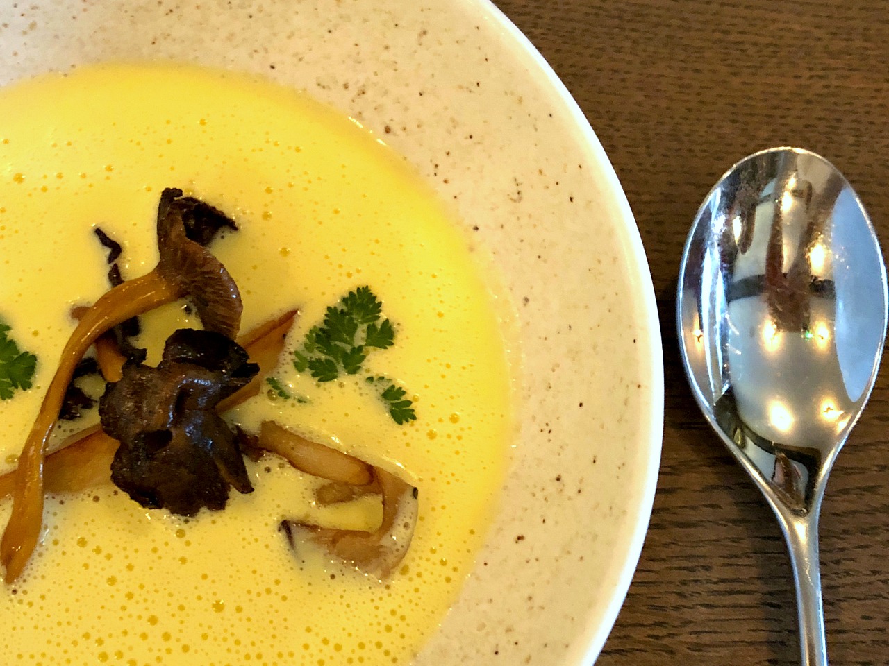 sweetcorn soup from Hurley House Hotel