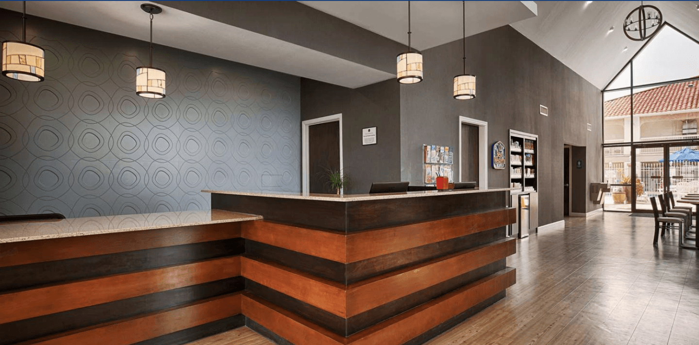 Port Aransas Best Western reception desk